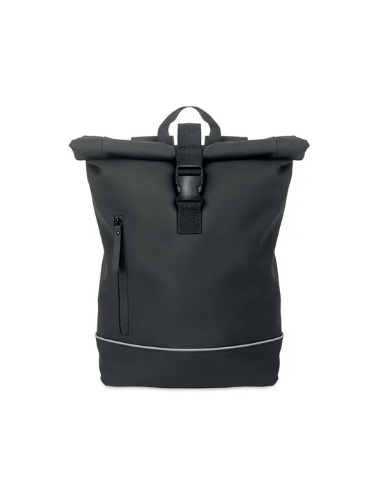 Sac à dos publicitaire en PU pour ordinateur 15 pouces MO2581-15 LAPTOSA Matières : plastique Couleurs : blanc marquage laser ul