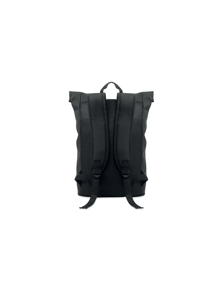 Sac à dos publicitaire en PU pour ordinateur 15 pouces MO2581-15 LAPTOSA Matières : plastique Couleurs : blanc cadeau affaires é