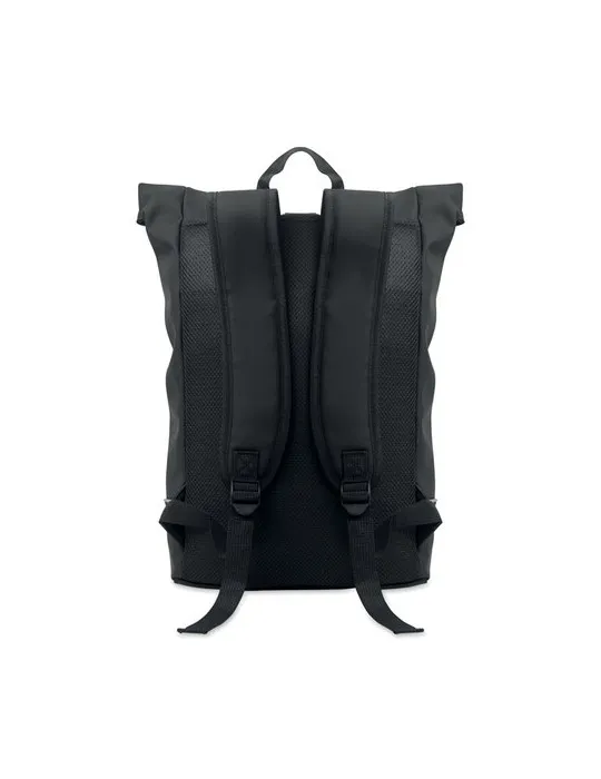 Sac à dos publicitaire en PU pour ordinateur 15 pouces MO2581-15 LAPTOSA Matières : plastique Couleurs : blanc cadeau affaires é