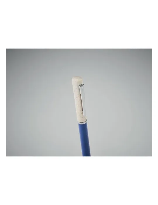 Stylo twist personnalisé en paille de blé/ABS - MAIPEN Matières : plastique Couleurs : rouge transparent cadeau collaborateur pr