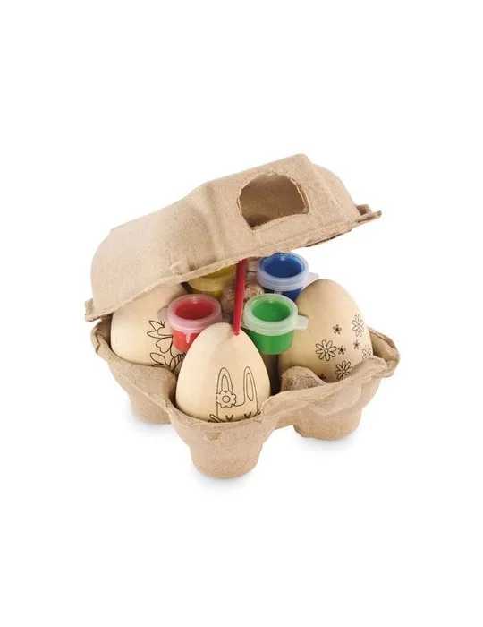 Set de peinture d'oeufs en bois EISET