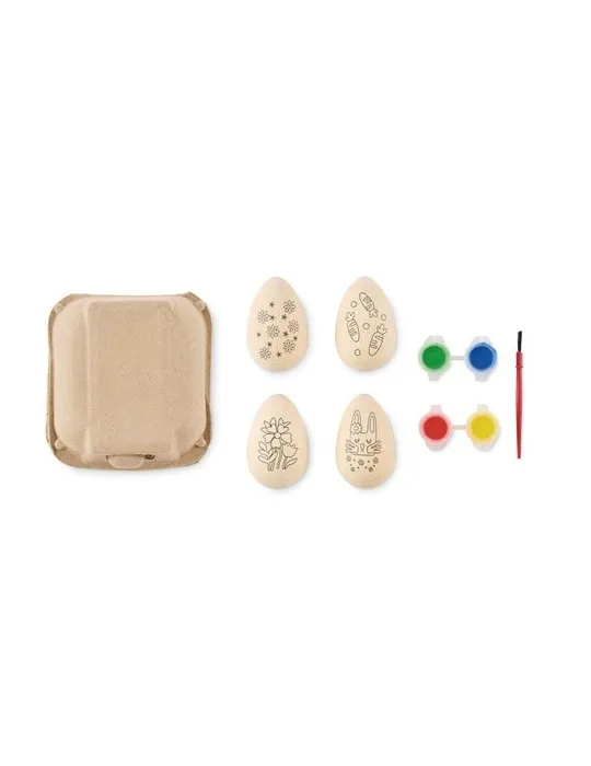 Set de peinture d'oeufs en bois EISET