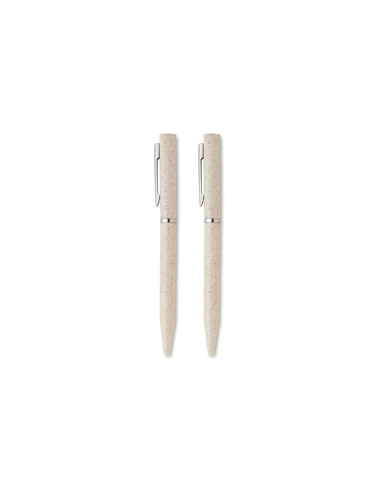 Set de stylo paille de blé/ABS PEAT