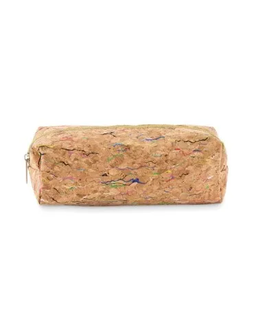 Trousse à crayons écologique en liège CORCHASO Matières : plastique Couleurs : blanc 2