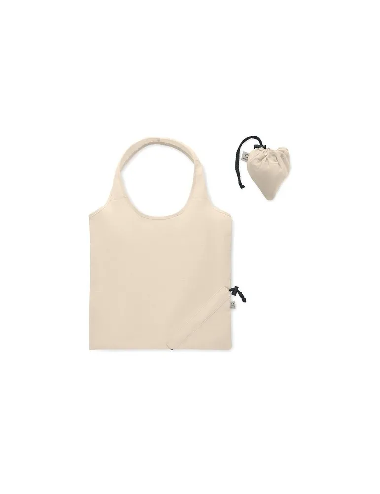 Sac shopping pliable écologique 140 gr/m² CARRIE Matières : plastique Couleurs : blanc
