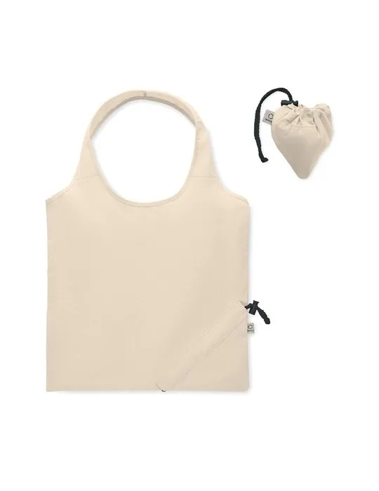 Sac shopping pliable écologique 140 gr/m² CARRIE Matières : plastique Couleurs : blanc
