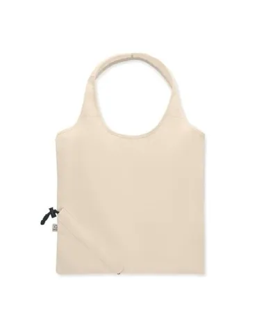 Sac shopping pliable écologique 140 gr/m² CARRIE Matières : plastique Couleurs : blanc 2