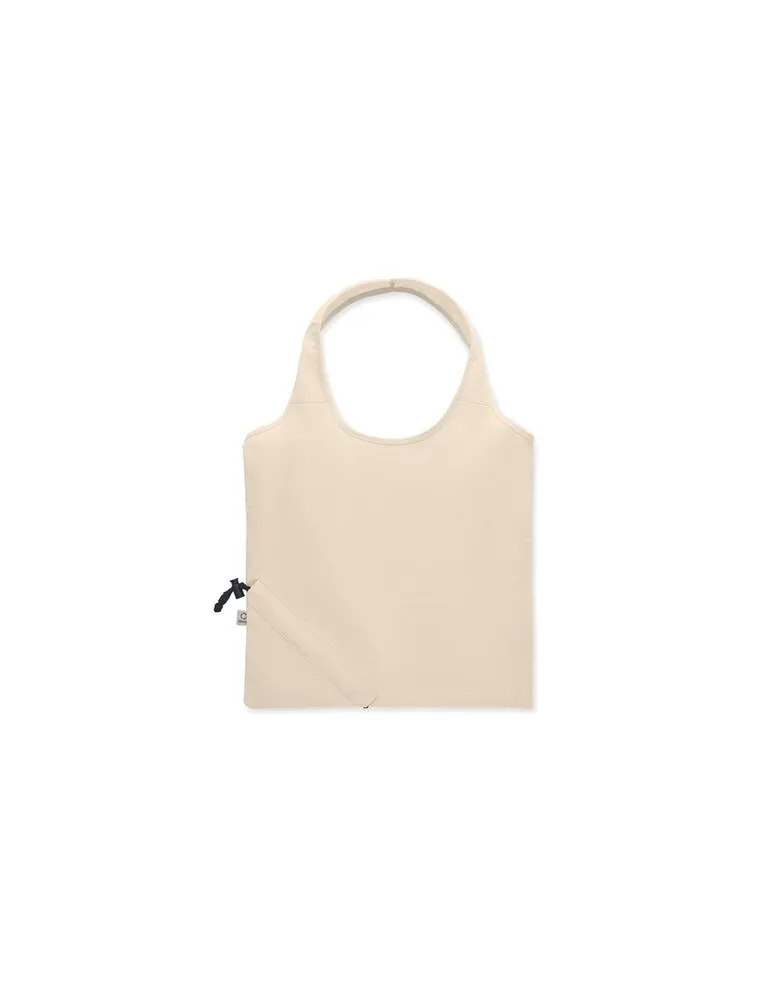 Sac shopping pliable écologique 140 gr/m² CARRIE Matières : plastique Couleurs : blanc personnalisable avec votre logo