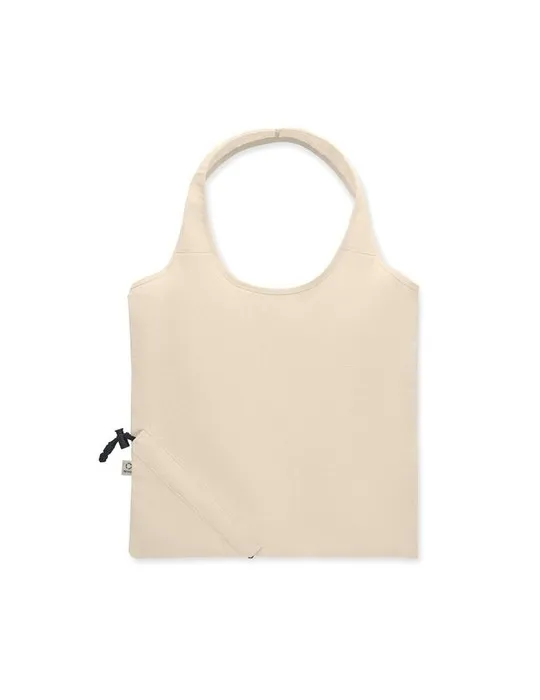 Sac shopping pliable écologique 140 gr/m² CARRIE Matières : plastique Couleurs : blanc personnalisable avec votre logo