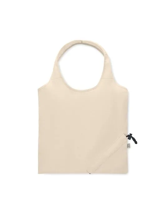 Sac shopping pliable écologique 140 gr/m² CARRIE Matières : plastique Couleurs : blanc goodies publicitaire événementiel