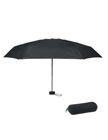 Parapluie pliable de 19 pouces personnalisé PORTLAND Matières : plastique Couleurs : blanc