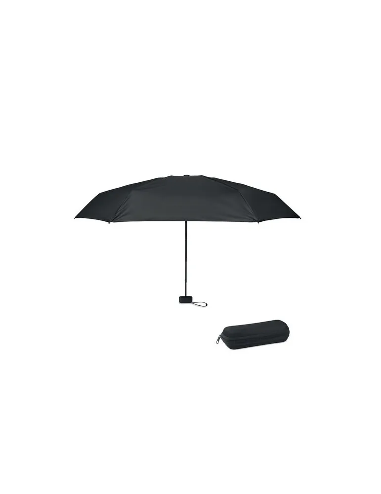 Parapluie pliable de 19 pouces personnalisé PORTLAND Matières : plastique Couleurs : blanc