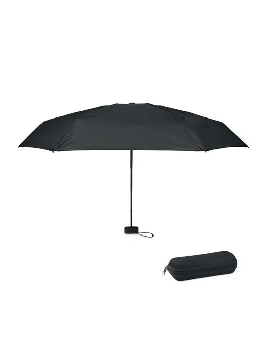 Parapluie pliable de 19 pouces personnalisé PORTLAND Matières : plastique Couleurs : blanc