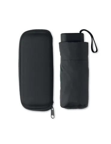 Parapluie pliable de 19 pouces personnalisé PORTLAND Matières : plastique Couleurs : blanc 2