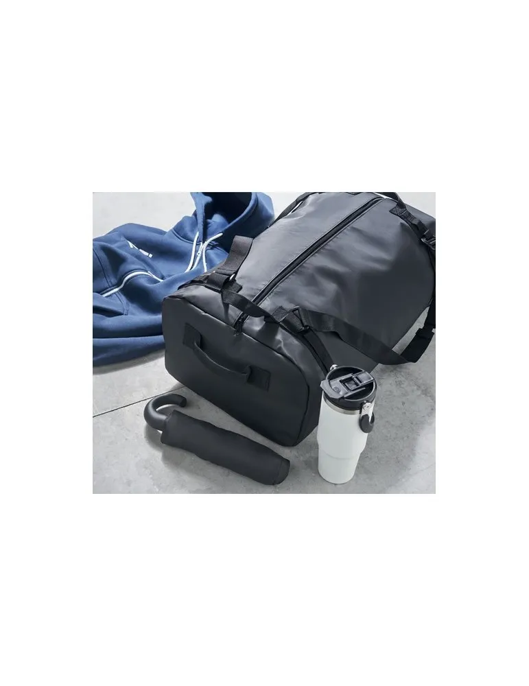 Sac de voyage écologique en tarpaulin MOUNTAIN Matières : plastique Couleurs : blanc impression haute définition