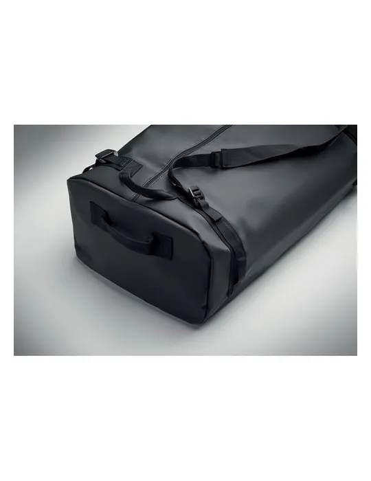 Sac de voyage écologique en tarpaulin MOUNTAIN Matières : plastique Couleurs : blanc objet promotionnel éco-responsable