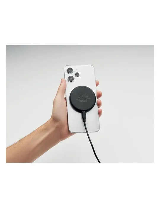 Chargeur sans fil écologique 3 en 1 15W WERLIES Matières : plastique Couleurs : métal impression logo haute qualité