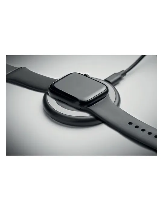 Chargeur sans fil écologique 3 en 1 15W WERLIES Matières : plastique Couleurs : métal marquage couleur éclatante