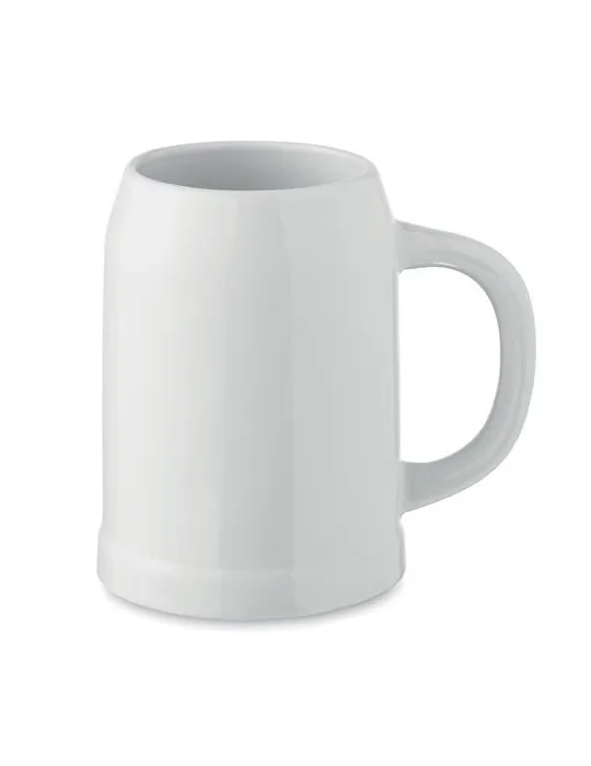 Chope de bière personnalisée 500 ml pas cher SUBLIER Matières : métal Couleurs : rouge