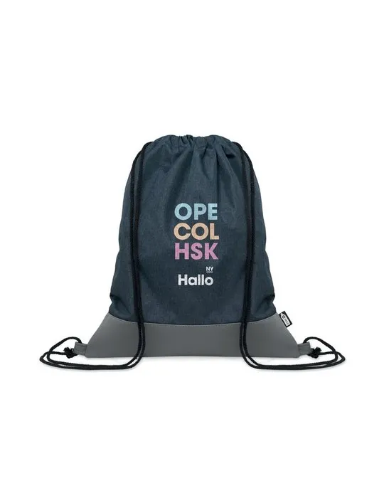 Sac à cordon personnalisable en PU RPET 2 tons LIBAG livraison express 24h 48h