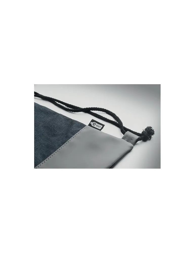 Sac à cordon personnalisable en PU RPET 2 tons LIBAG cadeau collaborateur premium