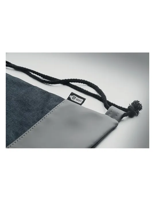 Sac à cordon personnalisable en PU RPET 2 tons LIBAG cadeau collaborateur premium