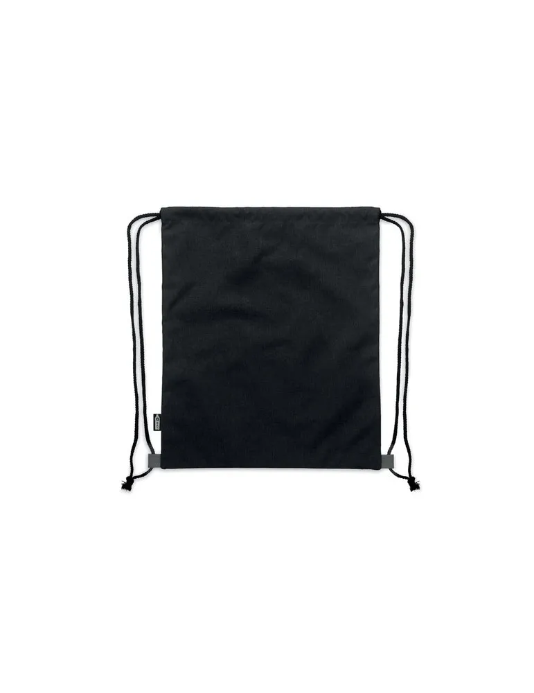 Sac à cordon personnalisable en PU RPET 2 tons LIBAG Matières : métal Couleurs : bleu marquage laser ultra précis