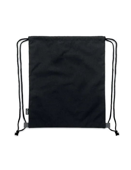 Sac à cordon personnalisable en PU RPET 2 tons LIBAG Matières : métal Couleurs : bleu marquage laser ultra précis