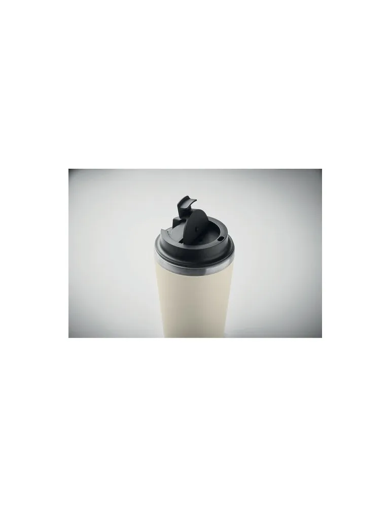 Gobelet en céramique personnalisé 350 ml BLERM Matières : plastique Couleurs : rose fluo objet publicitaire robuste