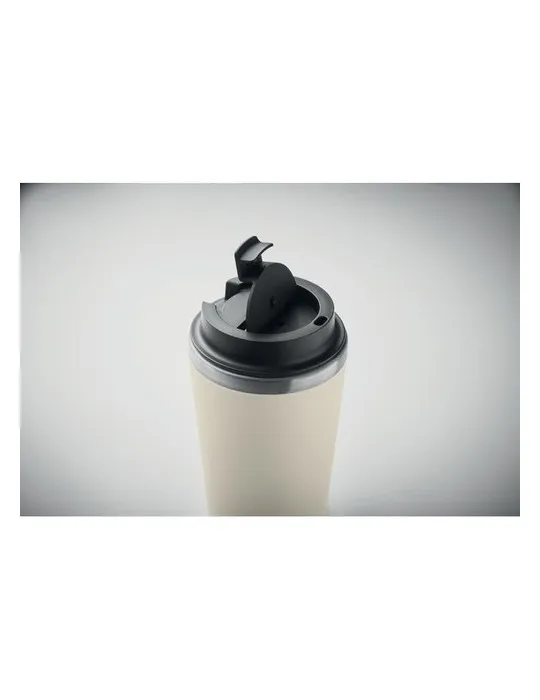 Gobelet en céramique personnalisé 350 ml BLERM Matières : plastique Couleurs : rose fluo objet publicitaire robuste