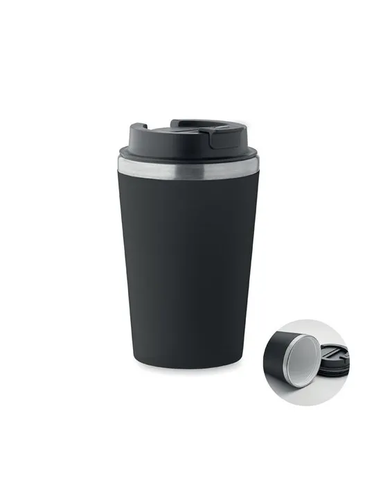 Gobelet en céramique personnalisé 350 ml BLERM Matières : plastique Couleurs : bleu transparent cadeau entreprise pas cher