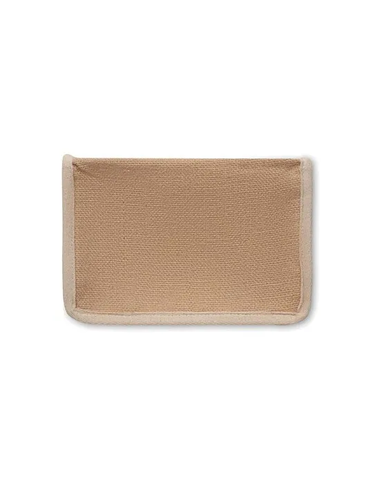 Sac isotherme personnalisé en toile et jute 3L - LONA Matières : plastique Couleurs : rouge transparent objet promotionnel éco-r