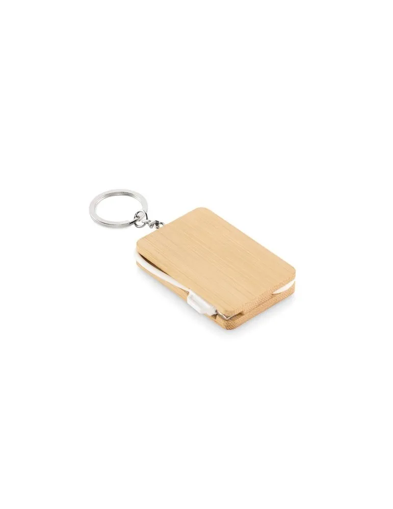 Porte-clés personnalisé et câble de charge écologique BUPOW Matières : plastique Couleurs : bleu marine cadeau entreprise pas ch