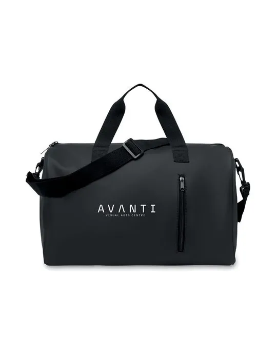 Sac de sport personnalisable en PU souple CAMP Matières : plastique Couleurs : violet foncé givré impression haute définition