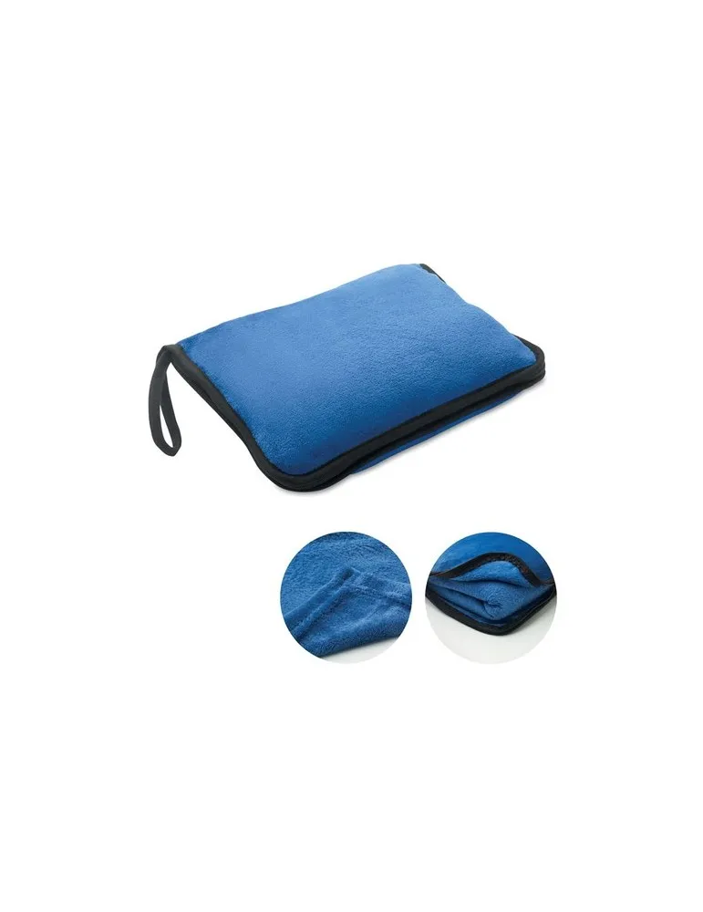 Couvertures de voyage 2 en 1 personnalisables et confortables COZY Matières : plastique Couleurs : orange givré