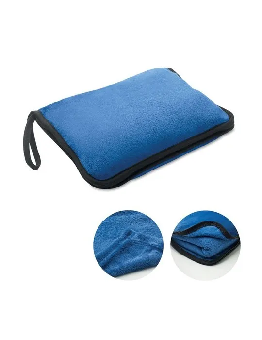 Couvertures de voyage 2 en 1 personnalisables et confortables COZY Matières : plastique Couleurs : orange givré