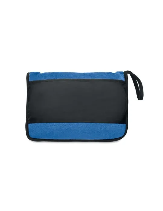 Couvertures de voyage 2 en 1 personnalisables et confortables COZY Matières : plastique Couleurs : orange givré goodies publicit