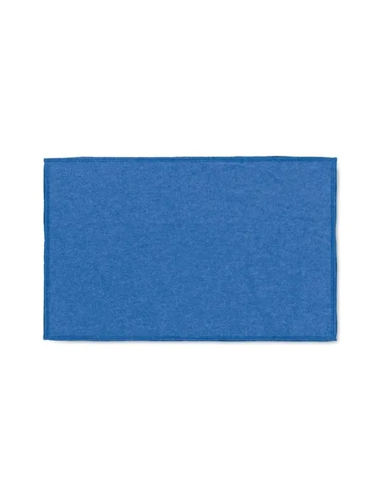 Couvertures de voyage 2 en 1 personnalisables et confortables COZY Matières : plastique Couleurs : orange givré objet promotionn