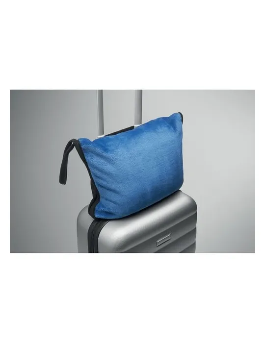 Couvertures de voyage 2 en 1 personnalisables et confortables COZY Matières : plastique Couleurs : orange givré cadeau collabora