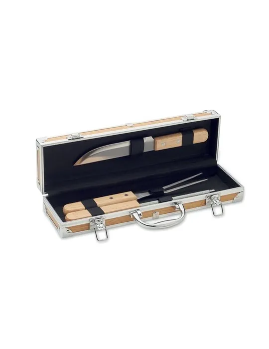 Ustensiles de BBQ personnalisables en acier inox - TOOLDERA Matières : plastique Couleurs : fuchsia