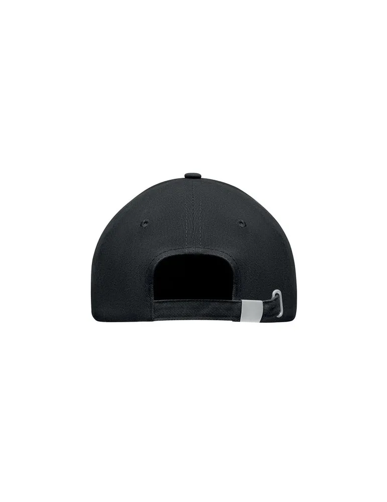 Casquette LED en coton 5 pans personnalisable LUZCAP Matières : plastique Couleurs : rouge givré personnalisable avec votre logo