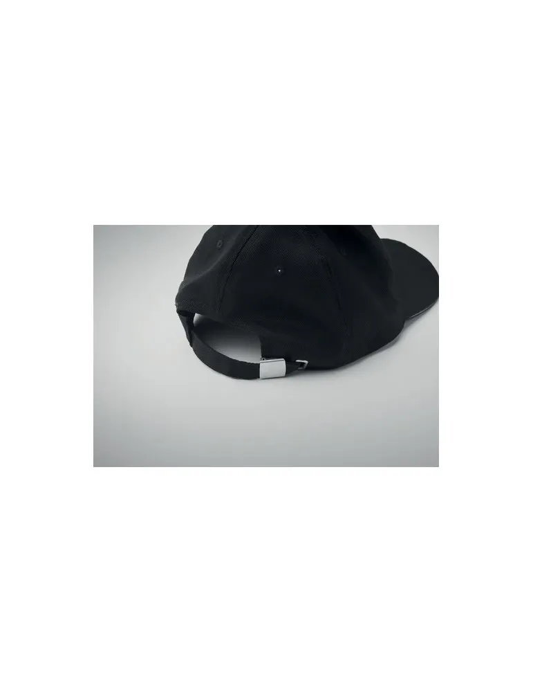 Casquette LED en coton 5 pans personnalisable LUZCAP Matières : plastique Couleurs : rouge givré personnalisation rapide en Fran