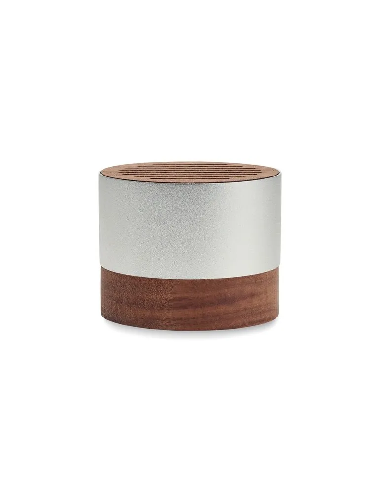 Enceinte personnalisable en aluminium recyclé SOUNEUZ Matières : plastique Couleurs : jaune givré personnalisable avec votre log