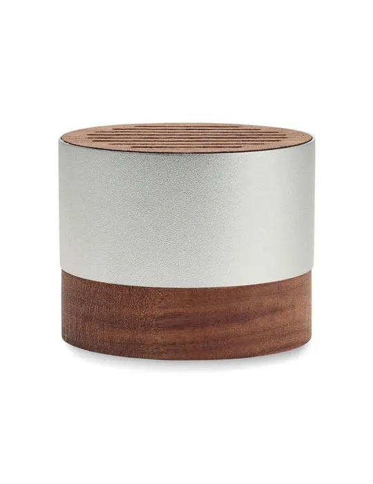 Enceinte personnalisable en aluminium recyclé SOUNEUZ Matières : plastique Couleurs : jaune givré personnalisable avec votre log