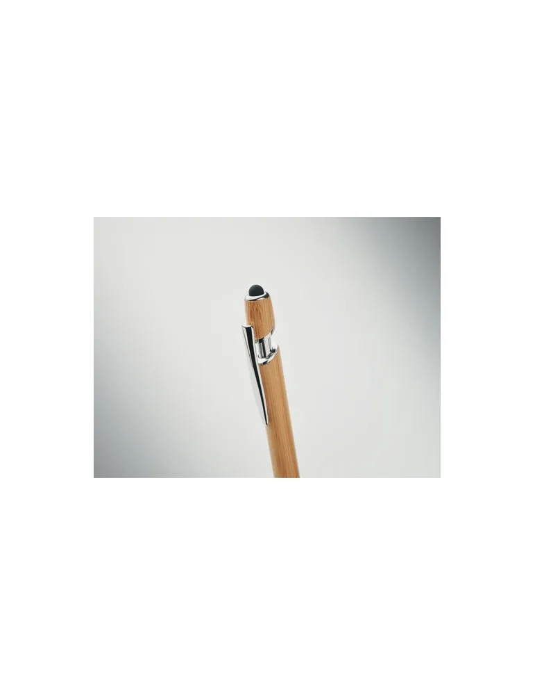 Stylo à bille personnalisable en bambou écologique RENN Matières : plastique Couleurs : violet givré cadeau entreprise pas cher