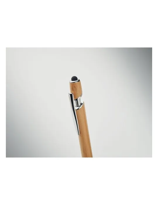 Stylo à bille personnalisable en bambou écologique RENN Matières : plastique Couleurs : violet givré cadeau entreprise pas cher