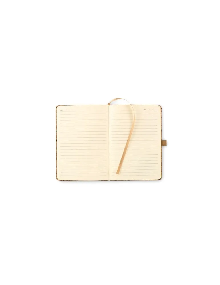 Cahier A5 personnalisable en liège de couleur CORNOTA Matières : plastique Couleurs : violet goodies publicitaire événementiel