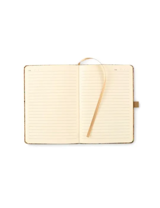 Cahier A5 personnalisable en liège de couleur CORNOTA Matières : plastique Couleurs : violet goodies publicitaire événementiel