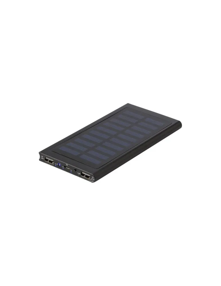 Power bank solaire en aluminium, 8 000mAh Adriana