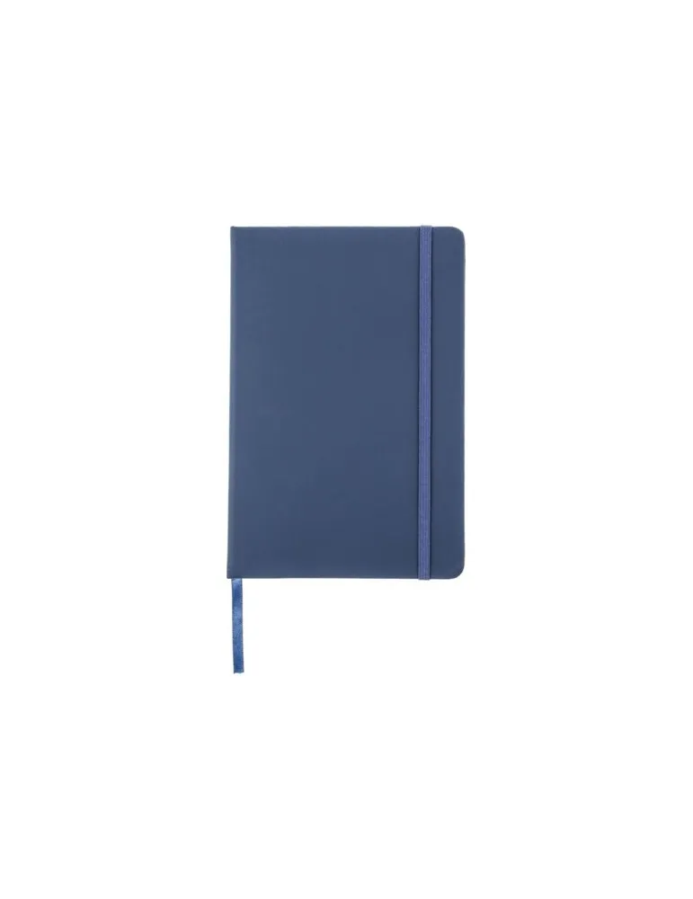 Carnet publicitaire A6 en PU - Bradley Matières : plastique Couleurs : bleu goodies publicitaire événementiel